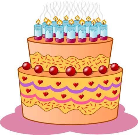 Birthday Cake Clip Art Free Vector In Open Office Drawing