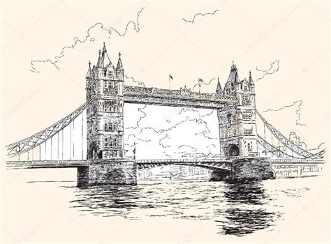 Tower Bridge London Drawing At Getdrawings Free Download