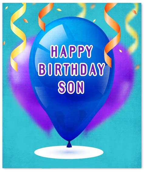 Birthday Wishes For Son Quotes Messages Greeting Images