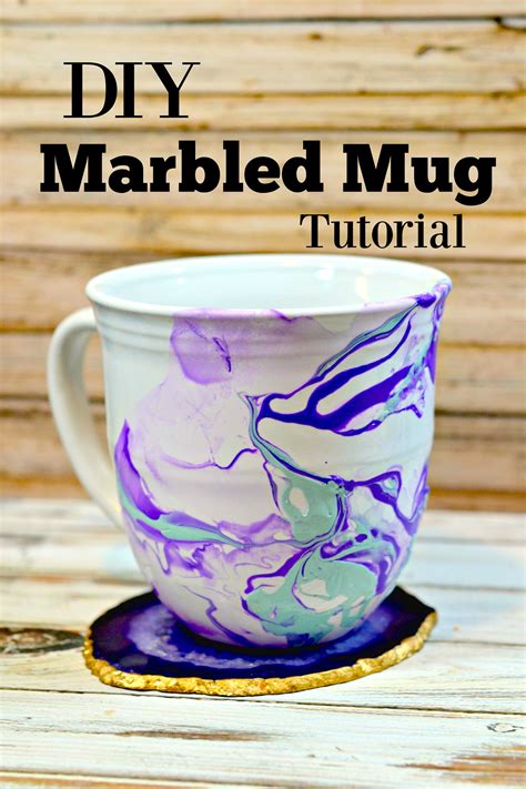 Diy Marble Mugs Tutorial Handmade T