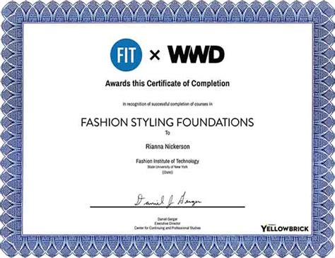 Fit Online Fashion Styling Course Yellowbrick