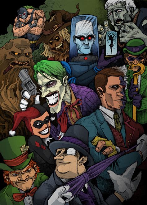 Batman Rogues Gallery By Jeffyp On Deviantart