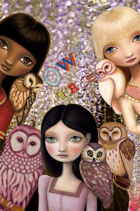 Superimpose Creation Marisol Spoon Owl Girl Spoon Art Photo Canvas