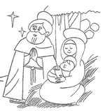 Laat de kinderen het kerstverhaal spelen op een speeltafel. Kids-n-fun | 31 kleurplaten van Bijbel Kerstverhaal