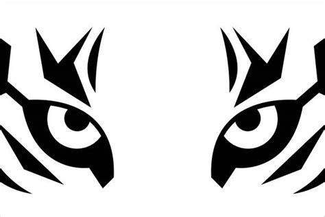 Tiger Eyes Mascot Graphic Royalty Free Vector Image Vlrengbr