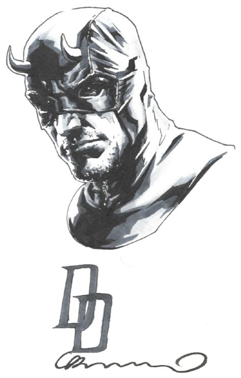 Daredevil By Lee Bermejo In Jason Friths Convention Sketches And