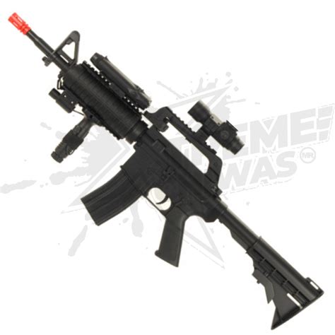 Rifle Airsoft M4 Ris Mr744 Resorte Bbs 6mm Xtremechiwas