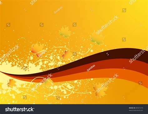 Elegant Autumn Background With Leaves Stock Photo 85551319 Shutterstock