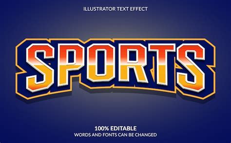 Premium Vector Editable Text Effect Modern Sports Text Style