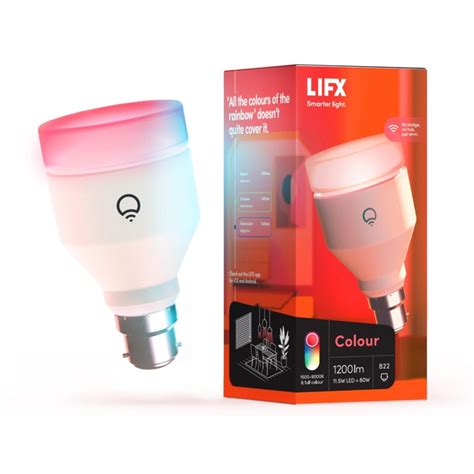 Lifx Colour A60 1200lm B22 Smart Bulb Rewards Shop Australia