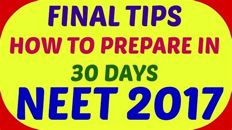 How To Prepare For Neet In Days A Complete Days Study