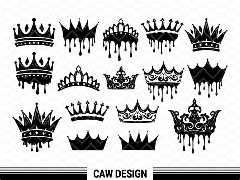 Queen Crown Svg Drip Vector