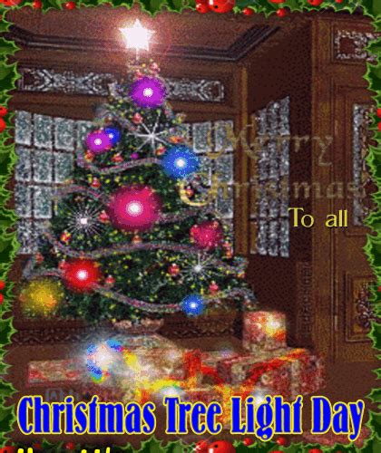 Christmas Tree Light Display Free Christmas Tree Light Day Ecards