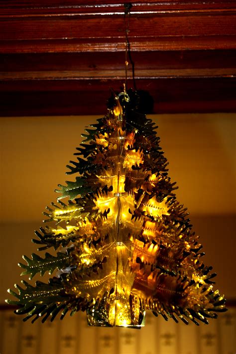 Gold Foil Christmas Tree Decoration Picture Free Photograph Photos