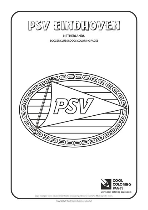 Cool Coloring Pages Soccer Clubs Logos Psv Eindhoven Logo