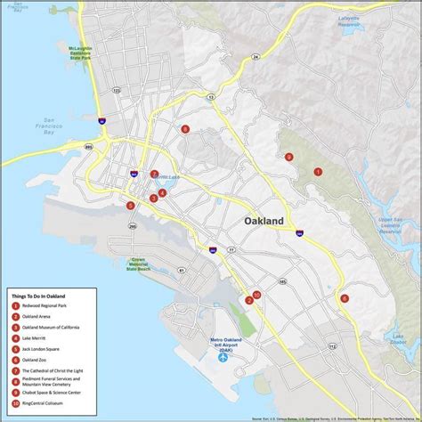 Oakland Map California Gis Geography