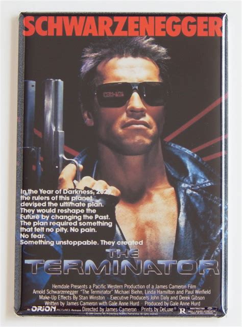 Terminator Movie Poster Fridge Magnet Etsy In 2022 Terminator