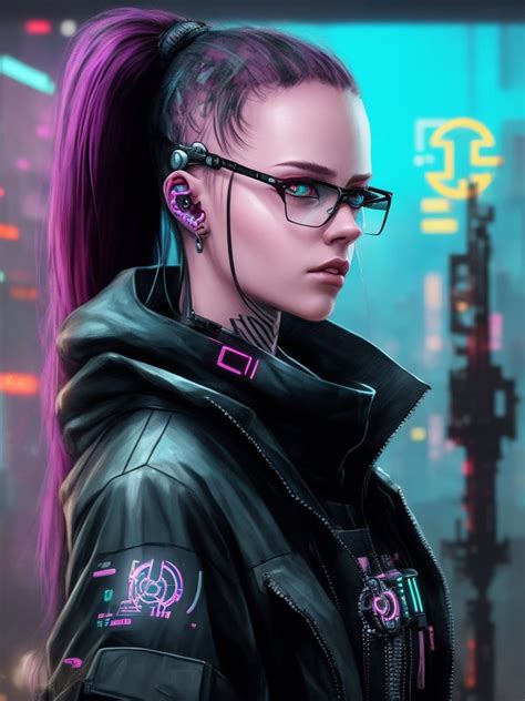 Cyberpunk Nerd Ai Gen Rimaginarycyberpunk