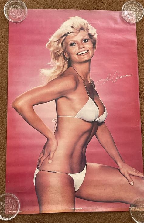 Vintage 1978 Loni Anderson White Bikini Swimsuit Poster Size 21x31 Vg