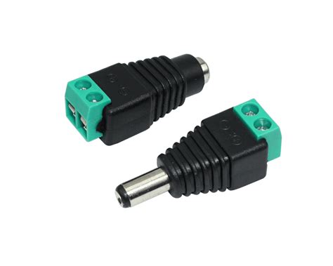 21mm Dc Barrel Connector With Screw Terminals 10pc Connectecuk