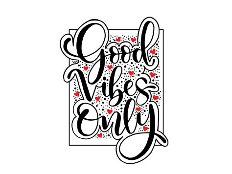 Good Vibes Only Hand Lettering Quotes Graphic By Santy Kamal · Creative Fabrica