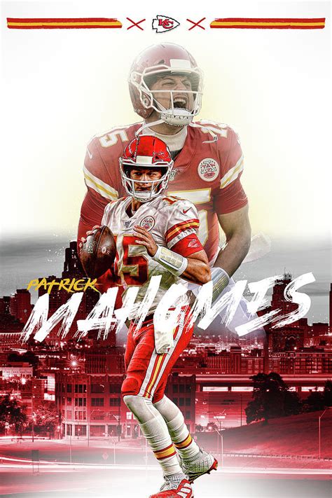 Patrick Mahomes Kansas City Chiefs Nfl Qb Digital Art By Sportshype Art