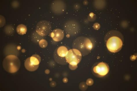 Premium Vector Abstract Light Particles Bokeh Background