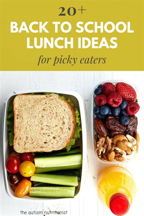 Back To School Lunch Ideas For Picky Eaters Jenny Friedman Nutrition