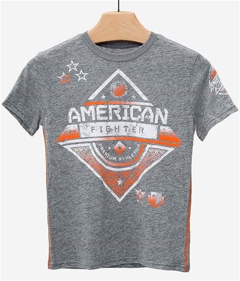 Boys American Fighter Colby T Shirt Boys T Shirts In Heather Grey