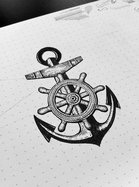 37 Best Anchor And Ship Wheel Tattoo Ideas Wheel Tattoo Ship Wheel