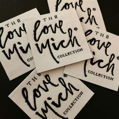 100 Iron On Woven Labels Woven Clothing Labels Your Own Etsy