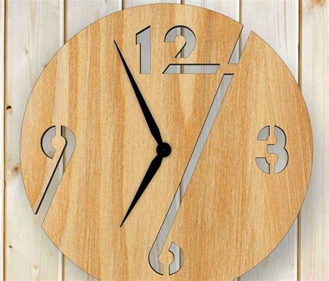 Free Simple Wall Clock Dxf File Laser Cnc Router Cut Dxf Downloads
