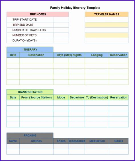 Travel Schedule Template Excel Printable Schedule Template Reverasite
