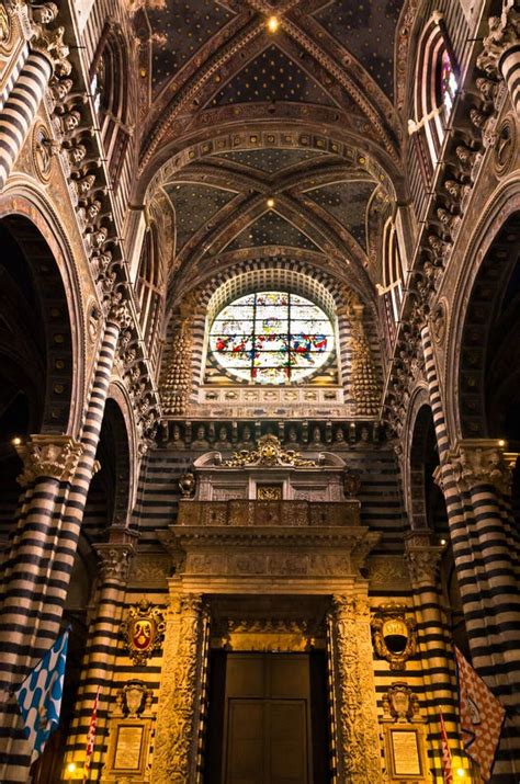 Marvelous Artistic Details Inside Siena Cathedral Tuscany Editorial