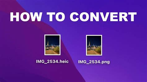 How To Easily Convert Heifheic Images To Jpeg Or Png On Mac Youtube
