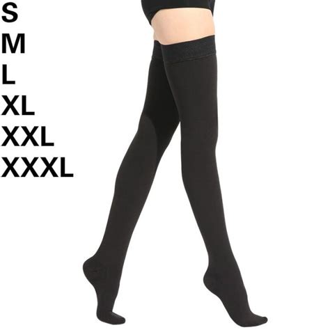 s m l xl xxl xxxl 23~32mmhg men and woman thigh high medical compression stockings for varicose