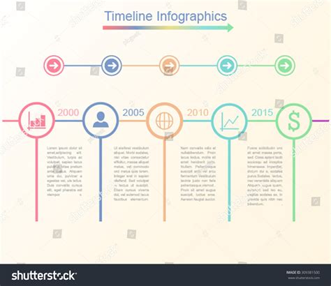 Timeline Infographic Business Template Vector Illustrationtion Stock