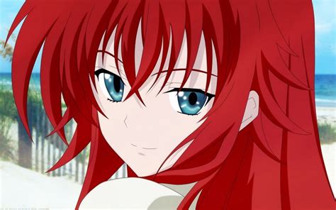 Illustration Redhead Long Hair Anime Anime Girls Blue Eyes Water