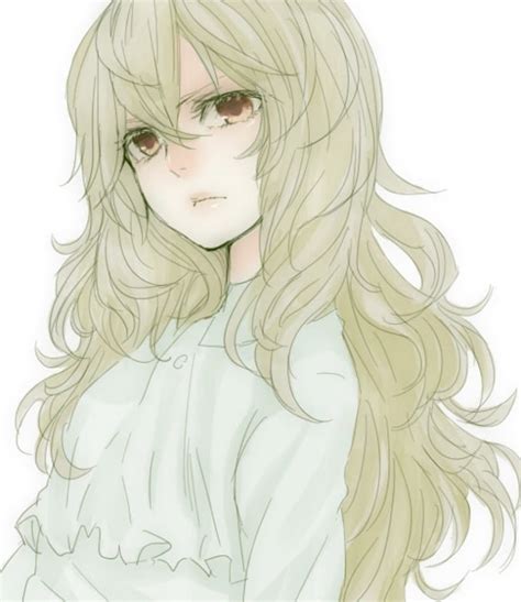 Anime Girl With Wavy Hair