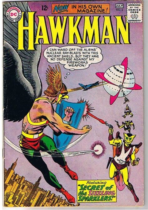 Hawkman 2 Vg Nuclear Blasts Murphy Anderson 1964 Winged Man