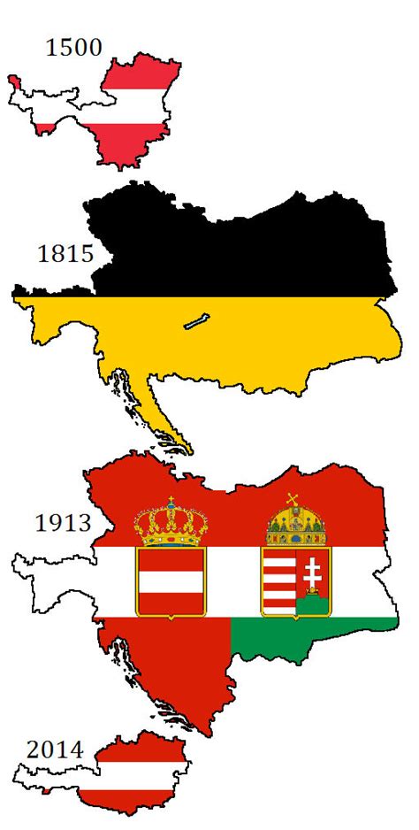 Flag Maps Of Austrian History By Dinospain On Deviantart