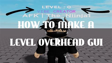 Roblox Studio How To Make A Level Overhead Gui Vibe Nyc Youtube