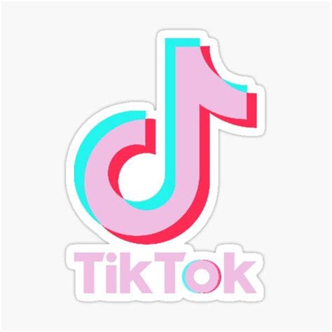 Pink Tik Tok Sticker By Kukicases In 2021 Cute Laptop Stickers