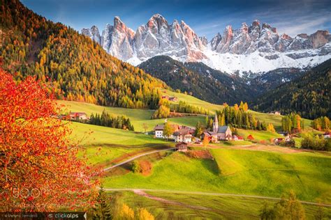 Autumn In The Dolomites By Petebondurant Mountain Wall Decal