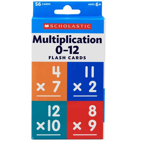 Flash Cards Multiplication 0 12 Sc 823357 Scholastic Teaching