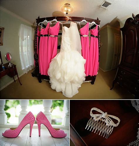 Hot Pink And Black Wedding At Ashelynn Manor By A Lifetime Of Memories