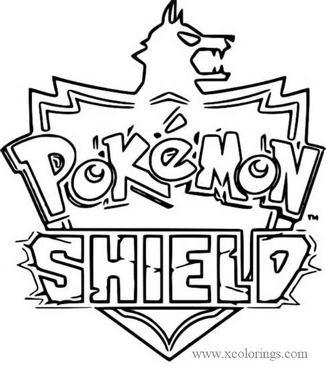 Pokemon Shield Logo Coloring Pages