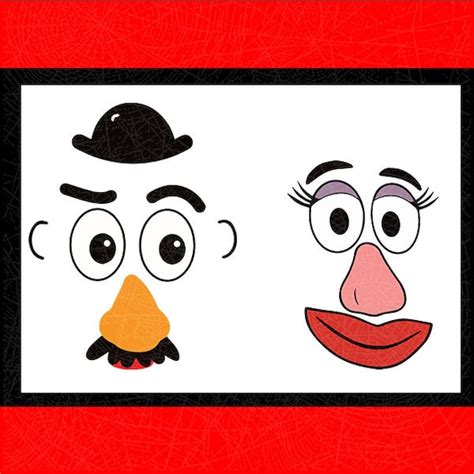 Mr And Mrs Potato Heads Cut File Dxf EPS PDF Png Etsy