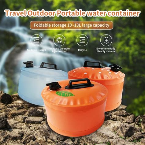 Water Container Tap Camping Portable Water Tank Camping Picnic 13l