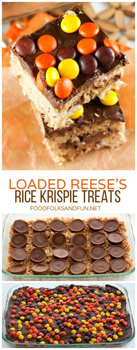 Reeses Rice Krispie Treats Food Folks And Fun